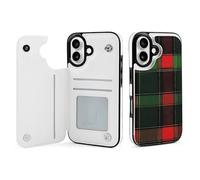 Buffalo Scottish Tartan Plaid Red Green Cell Phone Flip Case Compatible with iPhone 16/16 Plus/16 Pro/16 Pro Max/16 E/SE4 Soft Protective Shell
