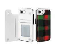 Buffalo Scottish Tartan Plaid Red Green Cell Phone Flip Case Compatible with iPhone 16/16 Plus/16 Pro/16 Pro Max/16 E/SE4 Soft Protective Shell