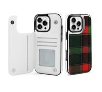 Buffalo Scottish Tartan Plaid Red Green Cell Phone Flip Case Compatible with iPhone 16/16 Plus/16 Pro/16 Pro Max/16 E/SE4 Soft Protective Shell