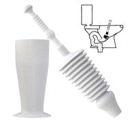 Buffalo Snake Toilet Plunger with Holder | More Power than Regular Toilet Plungers for Unblocking
