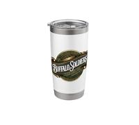 Buffalo Soldiers 10th Cavalry Regiment Ready and Forward Stainless Steel Insulated Tumbler