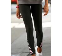 Buffalo Sporty Leggings With Side Print Black