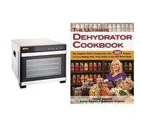 Buffalo Stainless Steel 6 Tray Dehydrator, Silver, DB234 & The Ultimate Dehydrator Cookbook: The Complete Guide to Drying Food, Plus 398 Recipes