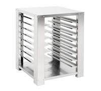 Buffalo Stainless Steel Convection Oven Stand, Fits CU769 & HZ488 | Elevates professional catering equipment to an ergonomic working height for safer and easier kitchen operation.