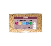 Buffalo Steaks for dogs | 1kg | 100% Natural, Long Lasting & Low Fat, High Protein, Grain & Gluten Free | 100% Natural Dog Treats