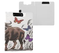 Buffalo Storage Box Folder With A4 Butterflies, Foil Binder, Horizontal And Vertical, Double Clips, Feeding Clip Board With Lid