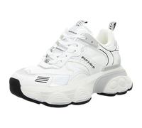 Buffalo Truck Women's White/Silver Trainers - UK 7