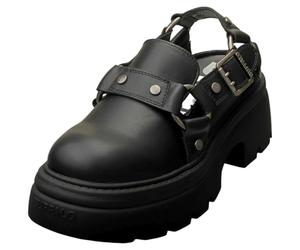 Buffalo Vega Vegan Womens Clog Shoes in Black - 5 UK