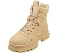 Buffalo Venom Mid Vegan Womens Ankle Boots in Cream - 4 UK