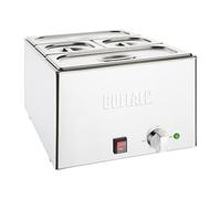 Buffalo Wet Heat Bain Marie FT691 1.2kW, Includes 4 Vogue GN Pans