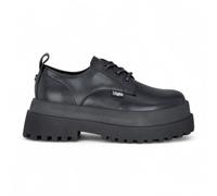 Buffalo Women’s Black Lace-Up Chunky Platform Derby Shoes - Pluto - Black - UK 7 | EU 41 | US 10