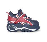 Buffalo 1339-14 Leather Women's Blue/Red Trainers - UK 7 / EU 41 / US 10
