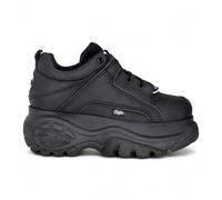 Buffalo Womens Black Leather Chunky Platform Fashion Trainers - 1339-14-2.0 - Black - UK 4 | EU 37 | US 6.5