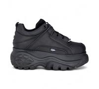 Buffalo Womens Black Leather Chunky Platform Fashion Trainers - 1339-14-2.0 - Size EU 40