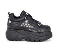 Buffalo Womens Black Studded Chunky Platform Fashion Trainers - 1339-14-PUNK Faux Leather - Size EU 38
