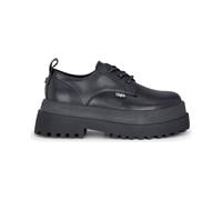 Buffalo PLUTO LACE UP Women’s Black Vegan Nappa Lace-Up Platform Shoes - Black 7