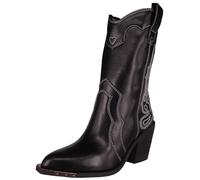 BUFFALO Women's Texan Boots West Boot Mid D25BF05 BN12210441, Black, 6 UK