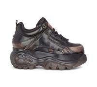 Buffalo Womens Vintage Brown Chunky Platform Fashion Trainers - 1339-14-VNTG - Dark Brown Faux Leather - Size EU 36
