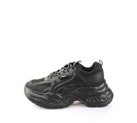 Buffalo Yuno - Black Faux Leather Width Normal, black, 5 UK