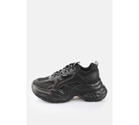 Buffalo - Yuno Vegan Nappa/Mesh Black - Girl Shoes - black - EU 37 - Textile, Synthetic/Textile/Rubber EU 37