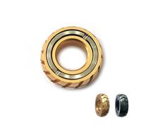 Buffcy Fidget Slider Fidget Toy Ring, Metal Magnetic Fidget Rings Fidget Toy for Adults, Stress Relief Toys, Gifts for Boyfriend, Husband and Father (Gold)