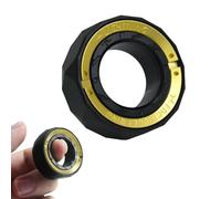 Buffcy Sound & Silent Fidget Ring, Lightning Fidget Spinner for Adults, Metal EDC Fidget Toys for Stress Relief, Fidget Slider for Anxiety, Focus, ADHD, Gifts for Adults (Matte Black)