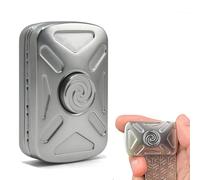 Buffcy Vortex Fidget Toys Adults, Fidget Slider & Fidget Spinner, Infinite Metal Magnetic Fidget Toy, Silent Stress Relief Desk Toy for Anxiety, ADHD, Gifts for Adults (Silver)