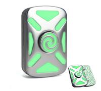 Buffcy Vortex Fidget Toys Adults, Fidget Slider & Fidget Spinner, Infinite Metal Magnetic Fidget Toy, Silent Stress Relief Desk Toy for Anxiety, ADHD, Gifts for Adults (Greenlight)