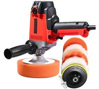 Buffer Polisher 6-inch Electric Variable Speed Car Buffer Machine Polisher Waxer Kit with 5 Pads for Car Detailing Polishing and Waxing