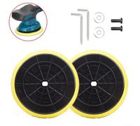 Buffer Polisher Backing Pads 5 Inch and 6 Inch, 2 Pack EVA Foam and Plastic Polishing Disc Plates Compatible with Cordless Buffer Tools for Automotive and Wood Finishing(6inch)