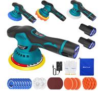 Buffer Polisher Cordless Car Polisher Buffer Machine Car Buffers And Polishers Kit Cordless Polisher with 2 × 2000mAh Batteries, 8 Variable Speed, Car Polishing Kit for Car Detailing/Polishing/Waxing