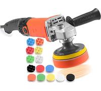 Buffer Polisher Rotary Car Polisher Wax Machine Car Detailing Kit 4 Inch 6 Variable Speeds with Foam Pads Wool Pads for Car Buffers and Polishers