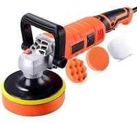 Buffer Polisher Rotary Car Polisher Wax Machine Car Detailing Kit 6 Inch 7 Variable Speeds with Foam Pads Wool Pads for Car Buffers and Polishers