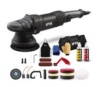 Buffer Polisher, SPTA 5-Inch 125mm Dual Action Random Orbital Car Polishing Machine,Car Detailing Kit, 4Pcs 5inch & 4Pcs 6Inch Polishing Pad,Packing