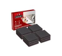 BufferABC Pack of 12 Non-Slip Rubber Furniture Pads 50 mm Premium Non-Slip Adhesive Floor for Fixing in Place of Furniture to Protect Your Floor. (Square),Black