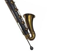 Buffet B Flat Hard Rubber Bass Clarinet Low C With Vintage Lacquered Keys