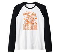 Buffet Ballet Taste Encore Funny Autumn Pie Humor Food Raglan Baseball Tee