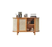 Buffet Cabinet Rattan Dining Sideboard Against The Wall Simple Living Room Home Wooden Storage Locker Sideboard Cabinet Kitchen Cabinet