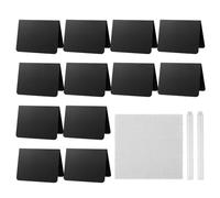 Buffet Food Labels, Easy to Write and Wipe Out, 10x7.6cm 20 Pieces, Mini Food Chalkboard Signs, Tabletop Dessert Signs, Compact and Portable, for Banquet Wedding Gathering Party