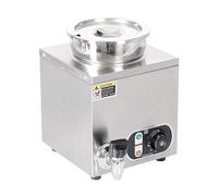 Buffet Food Warmer Steam with Lids - Commercial Electric Bain Marie Stainless Steel Wet Well Soup Sauce Heater, for Catering and Restaurant