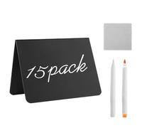 Buffet Signs for Food - 15X Message Blackboard Sign - Name Tags for Table Setting, Gathering Supplies for Birthday