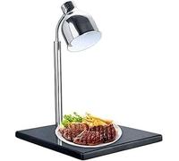 Buffet Warming Station With Barbecue Pizza Lamp Vertical Marble Warming Station(Silver,Single head)
