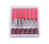 Buffing Nail Drill Bit，Nail Art Polisher Drill Bit 6Pcs Nail Drill Bits and Sanding Bands Kit for Manicure Pedicure