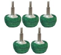 Buffing Pads For Drill, 5Pcs Drill Buffer Polisher Attachment, Non-Woven Abrasive Buffing Pads for, Mushroom Polishing Ball with Shank for Polishing Scrubbing and, Polisher Attachment