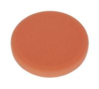 Buffing & Polishing Foam Head Hook-and-Loop Ø150 x 25mm Orange/Firm - Sealey PTC