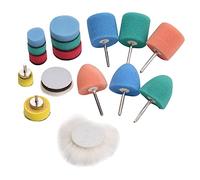 Buffing Polishing Pads 16 Pcs Detail Polisher Pads Buffing Pad Kits Car Detail Polisher Pads Tools for Car Wheel Headlight Handle Small Areas