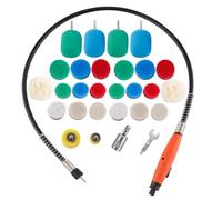 Buffing Polishing Pads, 30Pcs Mini Detail Polisher Pads Use On Rotary Tools,Cordless Electric Drill, Polisher Tool for Tight Area Detailing Polishing Waxing and Sealing Glaze -SP-DP030USA