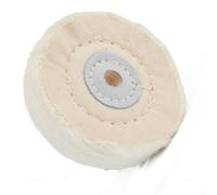 Buffing Polishing Wheel 3 Inch Diameter, Multi layer Cotton Cloth with Leather Lip for Jewelry, Metal, Stainless Steel, Aluminum, Wood, and Ceramic Polishing