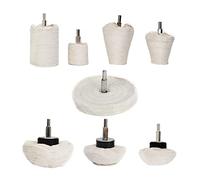 Buffing Wheel for Drill,8 pcs Buffing Pad Polishing Wheel Kits,Wheel Shaped Polishing Tool for Metal Aluminum,Stainless Steel,Chrome,Jewelry,Wood,Car,Ceramic,Glass,etc