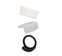 Buffr Smart Ring Protector Pack of 3-Neutral-Colored Silicone Ring Guards Compatible w/Oura, Ultrahuman, RingConn & More-Slim Fit, Sensor-Friendly Smart Ring Cover for Workout & Daily Wear (Size 5)